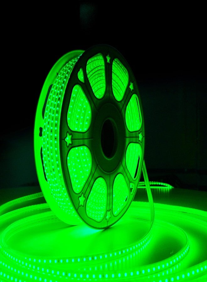 Forus حبل إضاءة LED من فوروس، طوله 5 أمتار، مع ضمان لمدة 6 أشهر، إضاءة خارجية مقاومة للماء، مناسبة للأسقف والشرفات وديكور المنزل والديكور الداخلي، إضاءة مرنة مناسبة لأعياد ديوالي وعيد الميلاد - أخضر - Image 1