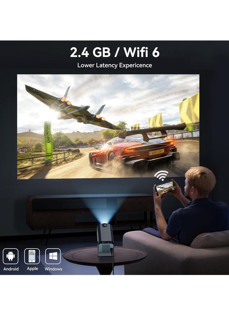 ELTRAZONE Smart 4K Mini Projector HY320: Android TV 11.0, WiFi, Bluetooth, and 10000 Lumens Brightness  - Image 4