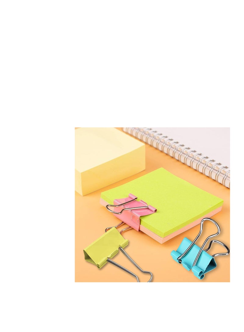 Terabyte 2 Inch Extra Large Binder Clips (24 Pack), Assorted Colors, Colored Jumbo Paper Clips, Big Paper Clamps, Binder Clips Large Size for Home, School and Office Supplies - Image 3