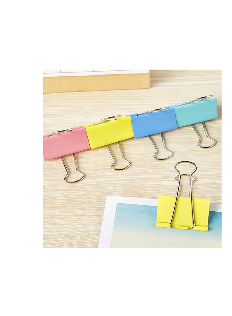 Terabyte 2 Inch Extra Large Binder Clips (24 Pack), Assorted Colors, Colored Jumbo Paper Clips, Big Paper Clamps, Binder Clips Large Size for Home, School and Office Supplies - Image 5
