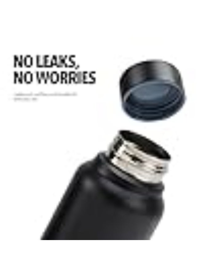 Boldfit Water Bottles Stainless Steel Water Bottle 1 Litre Steel Bottles for School, Office, Home, Gym 1 Litre for Men Leakproof, Rust Free Metal Bottle -1000 ml Black - Image 4