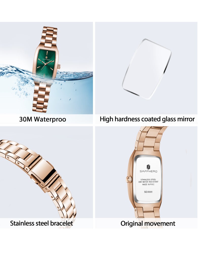 SAPPHERO Watches for Women Luxury Ladies Watches Women's Bracelet Watch Small Stainless Steel Analog 3ATM Waterproof Wrist Watch for Women - Image 5