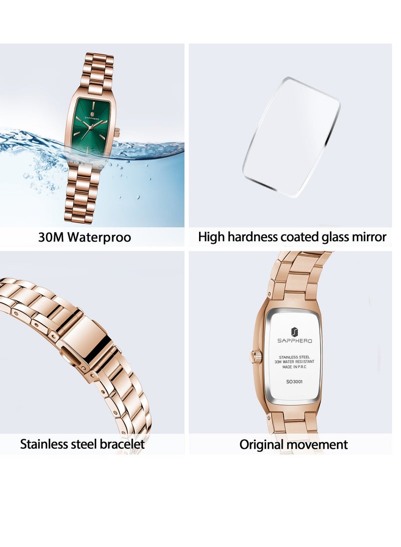 SAPPHERO Watches for Women Luxury Ladies Watches Women's Bracelet Watch Small Stainless Steel Analog 3ATM Waterproof Wrist Watch for Women - Image 5