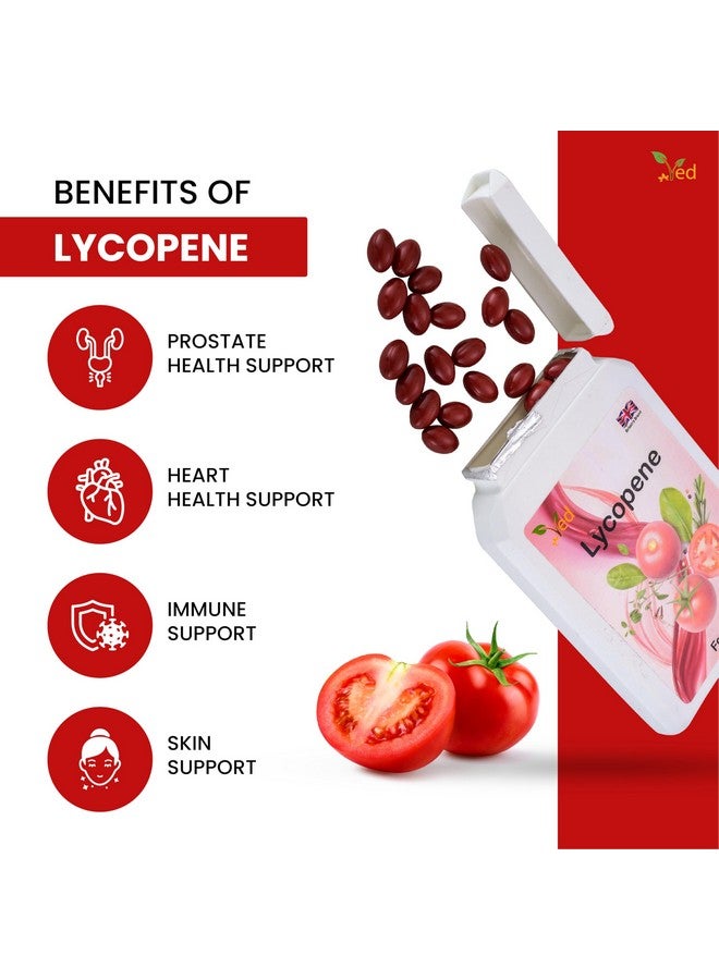 VED فيد لايكوبين 500 ملغ | 90 كبسولة لينة، إمداد لمدة 6 أشهر. (عبوة من 2) - Image 3