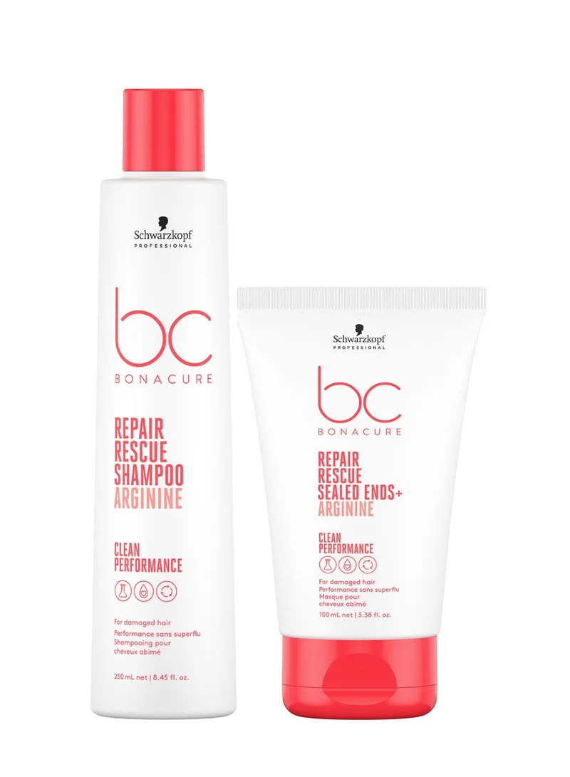Schwarzkopf BC Clean Performance Repair Rescue Shampoo & Sealed Ends for Damaged Hair