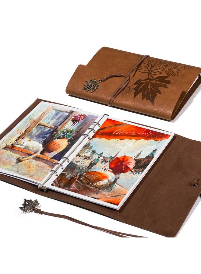 Lightwish Watercolor Sketchbook,100% Cotton Acid Free Watercolor Journal,300Gsm/140Lb Hot Press Watercolor Paper For Artists,Adults,Students,20 Sheets,9.25 * 6.3 Inches - Image 1