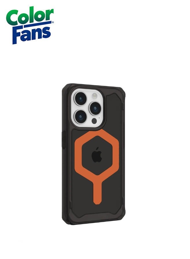 Color Fans Plyo Magfit iPhone 13 Pro Case Protective Cover Black/Bronze - Image 2
