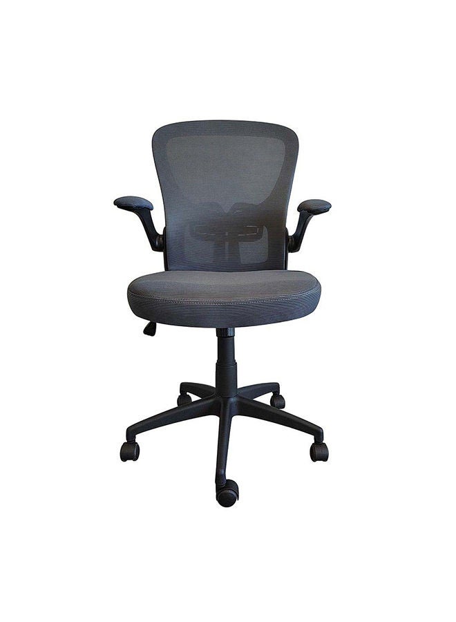 DANUBE HOME Alorica Office Chair Mid Back Ergonomic Gaming Chair Modern Home Desk Computer Chair 360° Swivel Office Chairs Adjustable Lumbar Support L 61 x W 62 x H 95 cm - Image 2