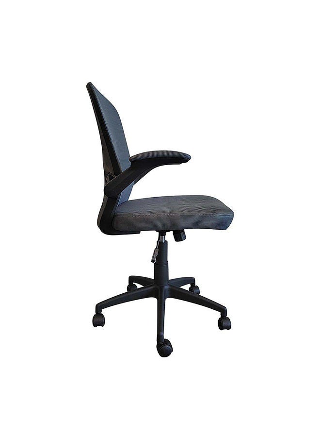 DANUBE HOME Alorica Office Chair Mid Back Ergonomic Gaming Chair Modern Home Desk Computer Chair 360° Swivel Office Chairs Adjustable Lumbar Support L 61 x W 62 x H 95 cm - Image 3