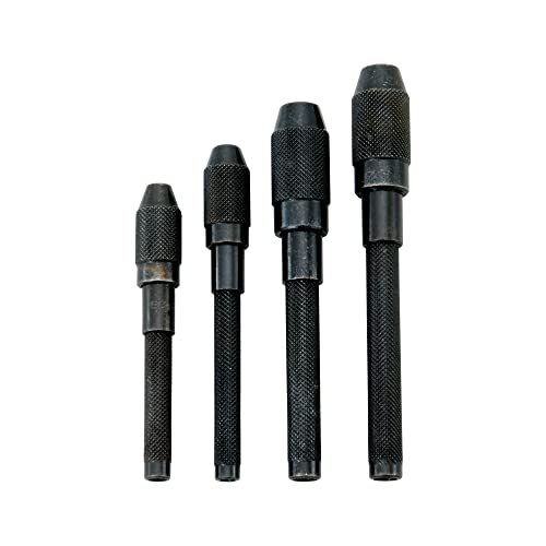 Eclipse Professional Tools 120 Set of 4 Pin Vises (121, 122, 123, 124), Black - Image 3