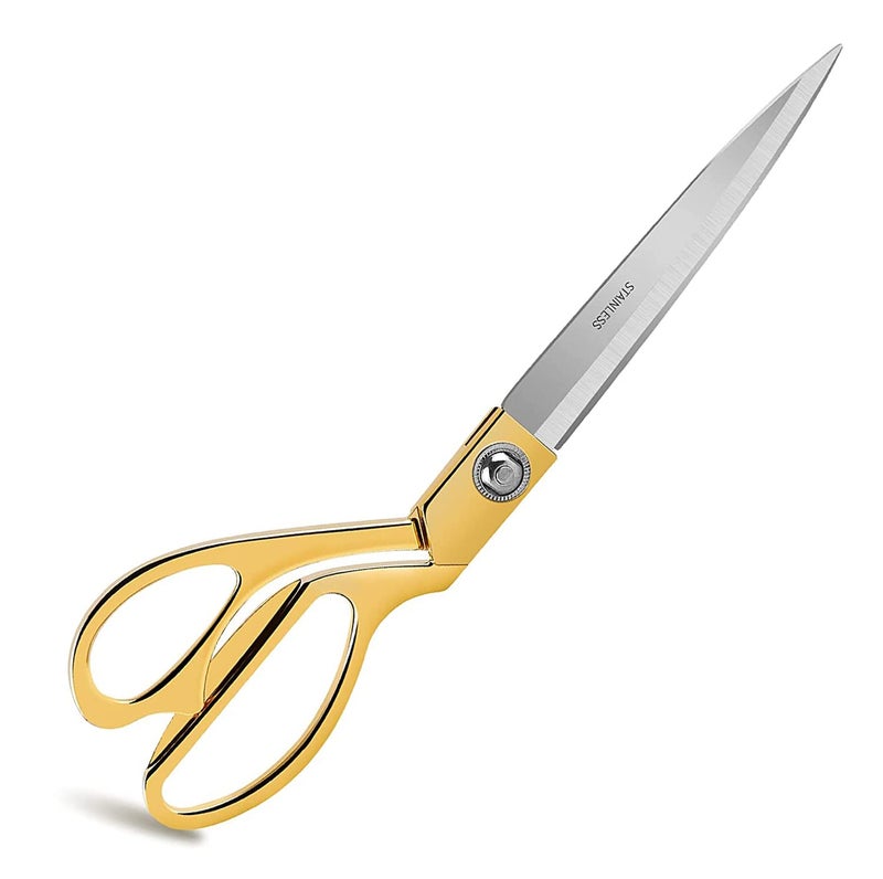 Sewing Scissors for Fabric Craft Sewing Tailor Scissors Set for Arts Home Office Golden 10inch Pack of 1