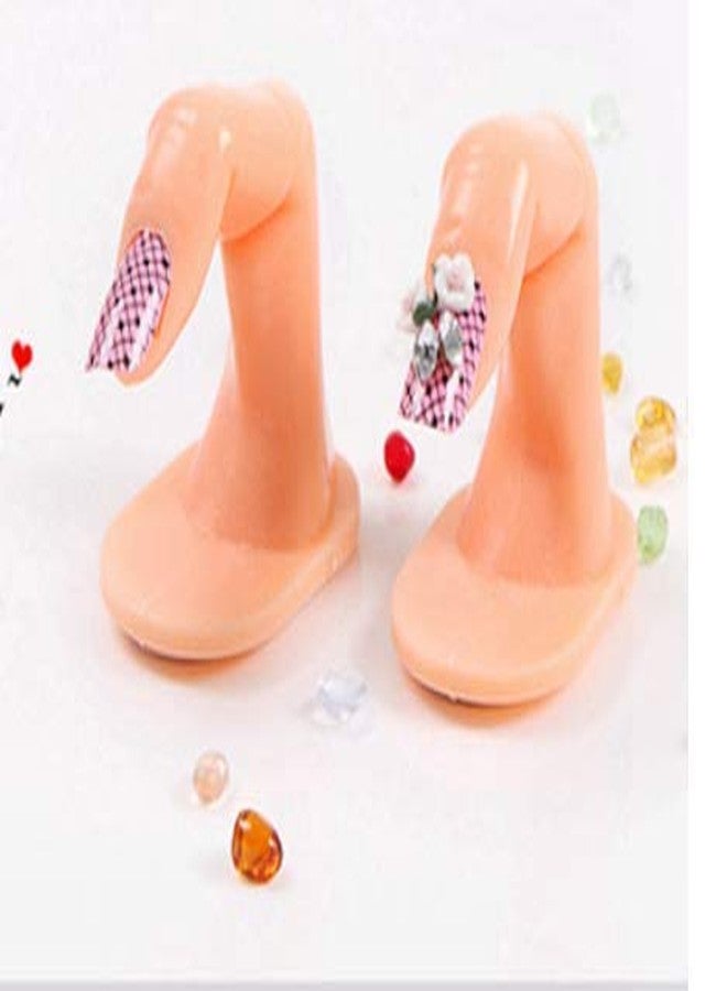 LASSUM لسم 6 قطع نموذج إصبع مزيف للتدريب على فن الأظافر وعرض أدوات الزينة - Image 4