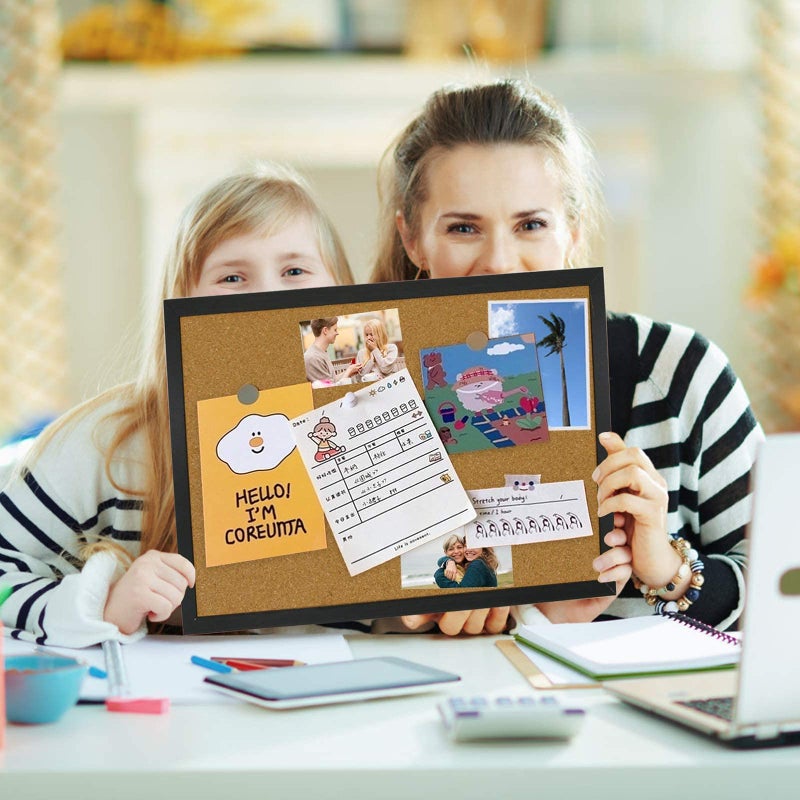 OWLKELA Cork Bulletin Board 17.7"X 13.3", Notice Pin, Ideal for Office & Home Decor, School Message or Vision - Image 5