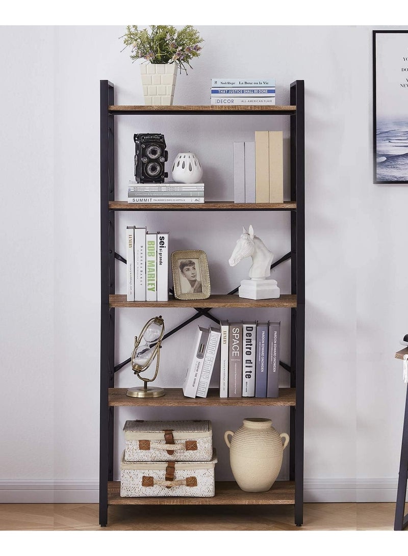 Masa Furniture Black and brown steel and MDF display unit - 166 x 75 x 33 cm from Masa Furniture - Image 3