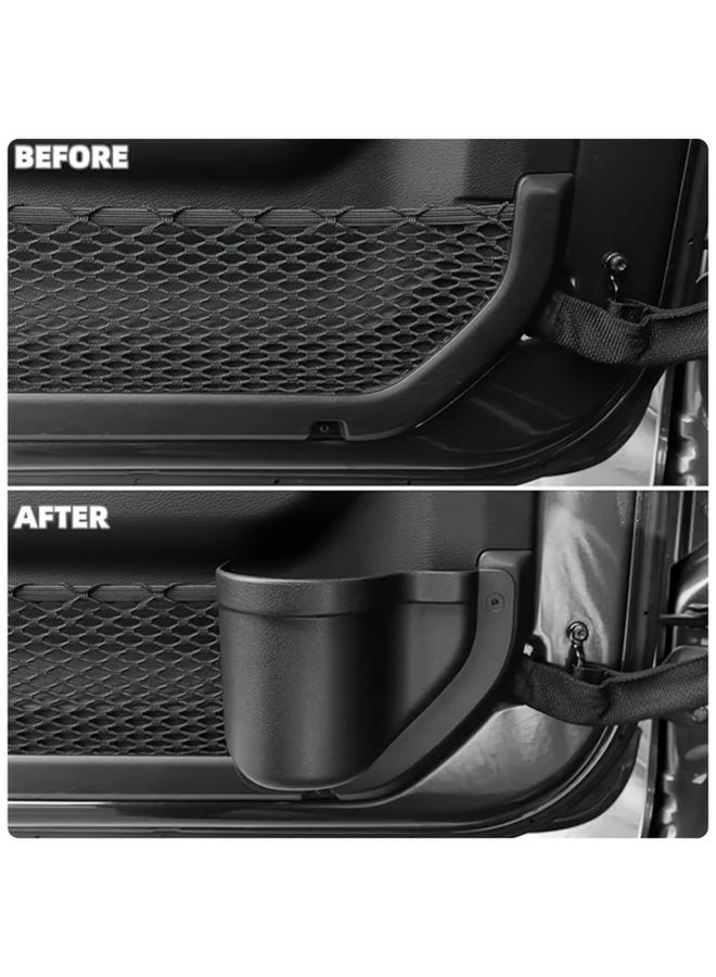 Jeep Front Door Organizer Interior Storage Accessories Black - Image 2