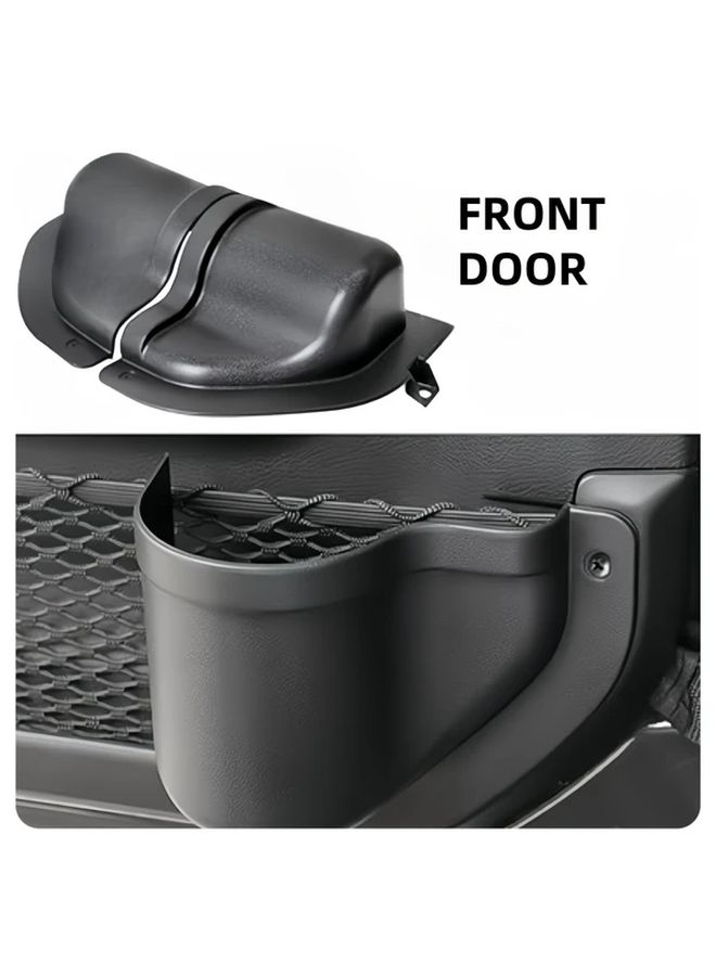 Jeep Front Door Organizer Interior Storage Accessories Black - Image 5