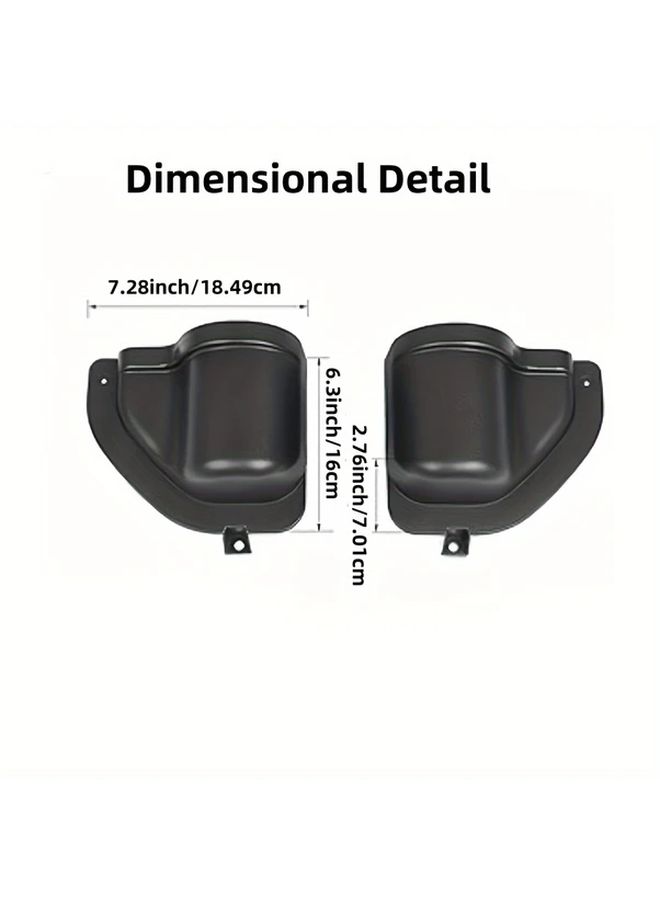 Jeep Front Door Organizer Interior Storage Accessories Black - Image 3