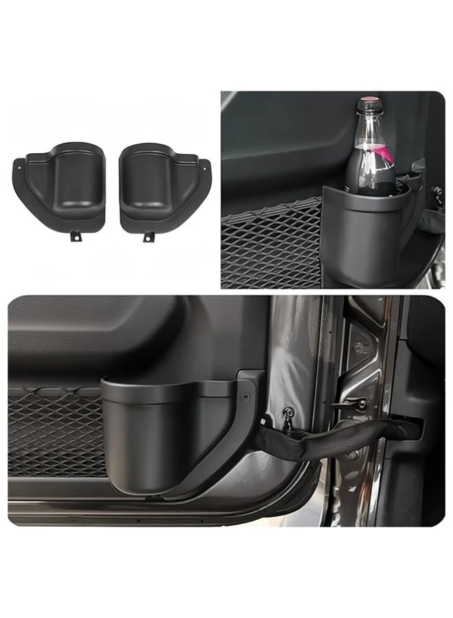 Jeep Front Door Organizer Interior Storage Accessories Black - Image 4