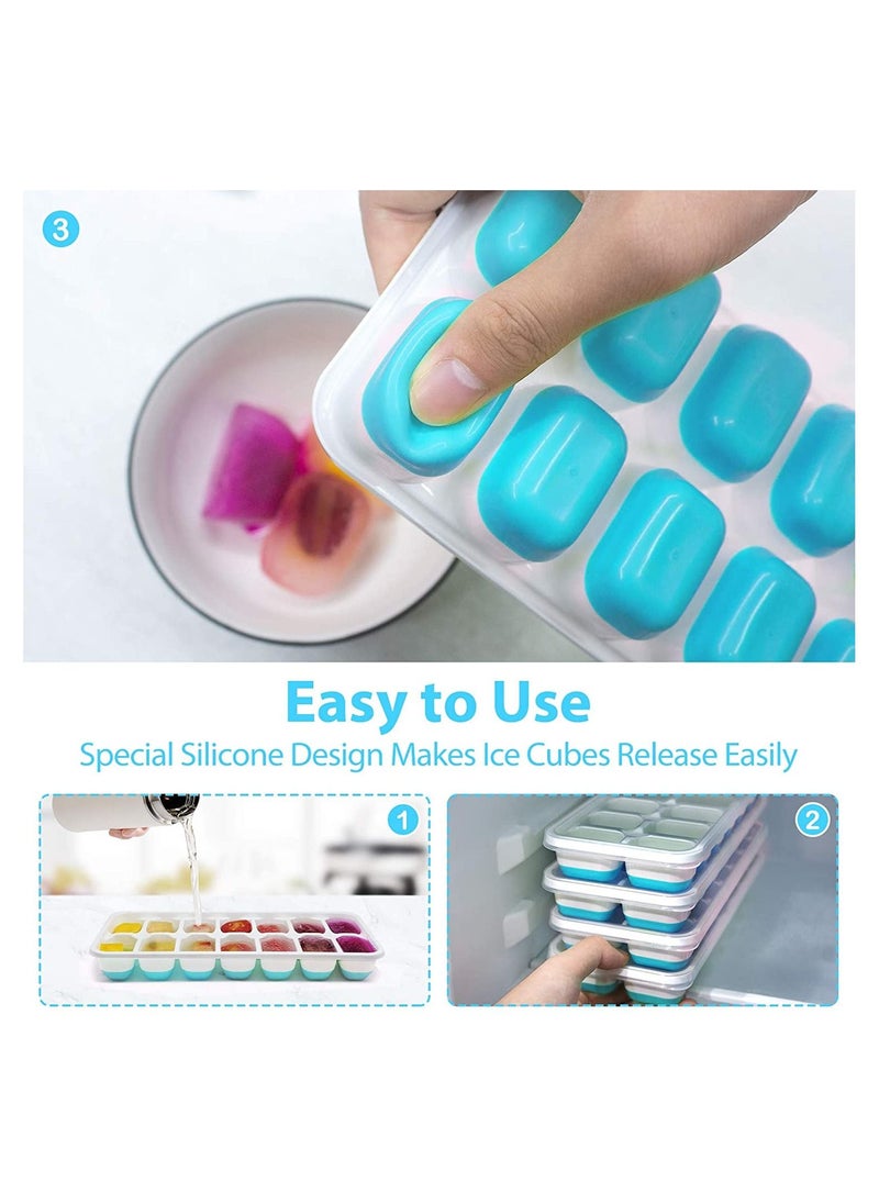 Cool Baby - COOLBABY ice cube trays 4 pack(Blue）. - Image 1