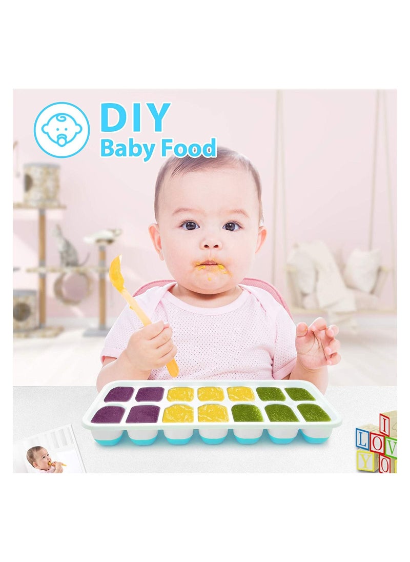 Cool Baby - COOLBABY ice cube trays 4 pack(Blue）. - Image 1