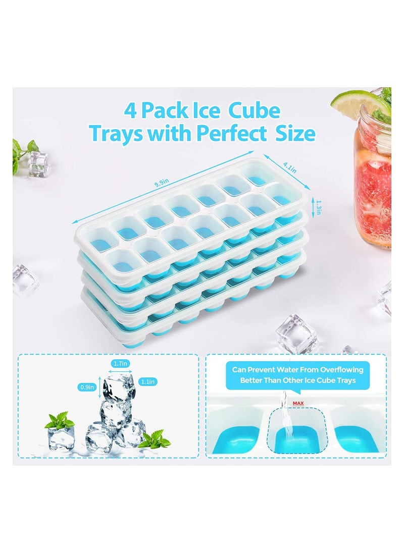 Cool Baby - COOLBABY ice cube trays 4 pack(Blue）. - Image 1
