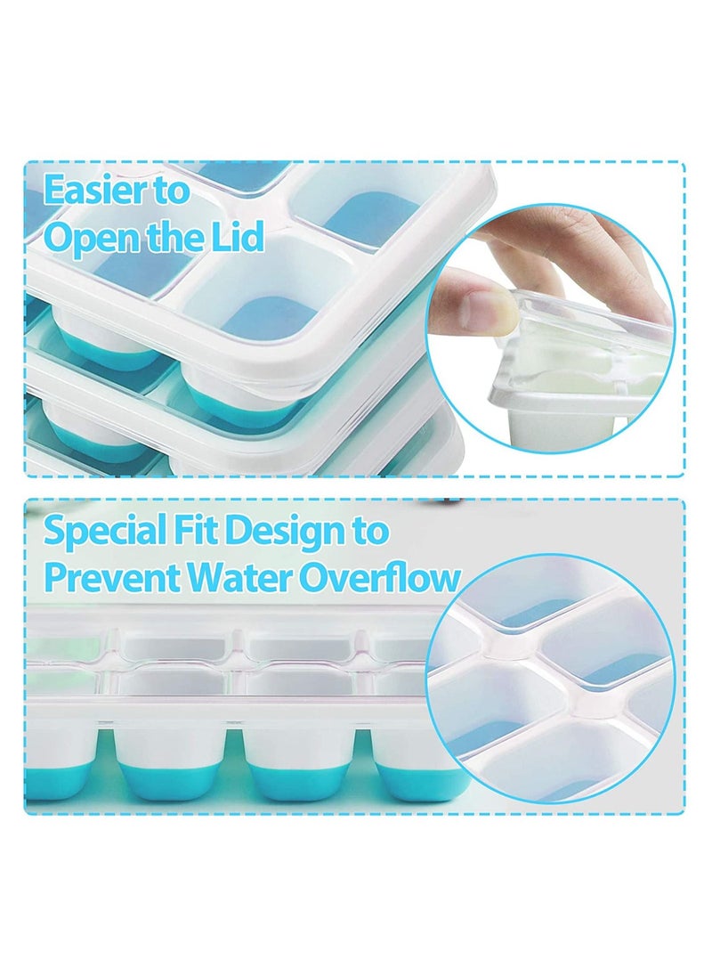 Cool Baby - COOLBABY ice cube trays 4 pack(Blue）. - Image 1