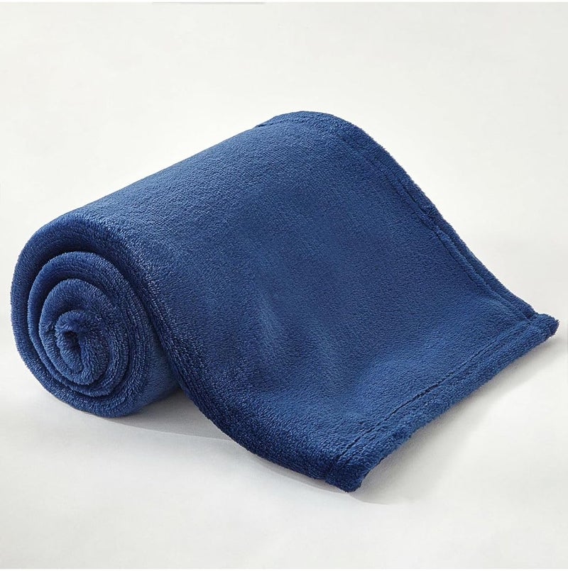 Butterthief Flannel Swaddle Baby Blanket for Newborn Babies Soft All Seasons Wrapper Sheet for Boys & Girls 70x100 cm 0-2 Years Navy Blue - Image 5
