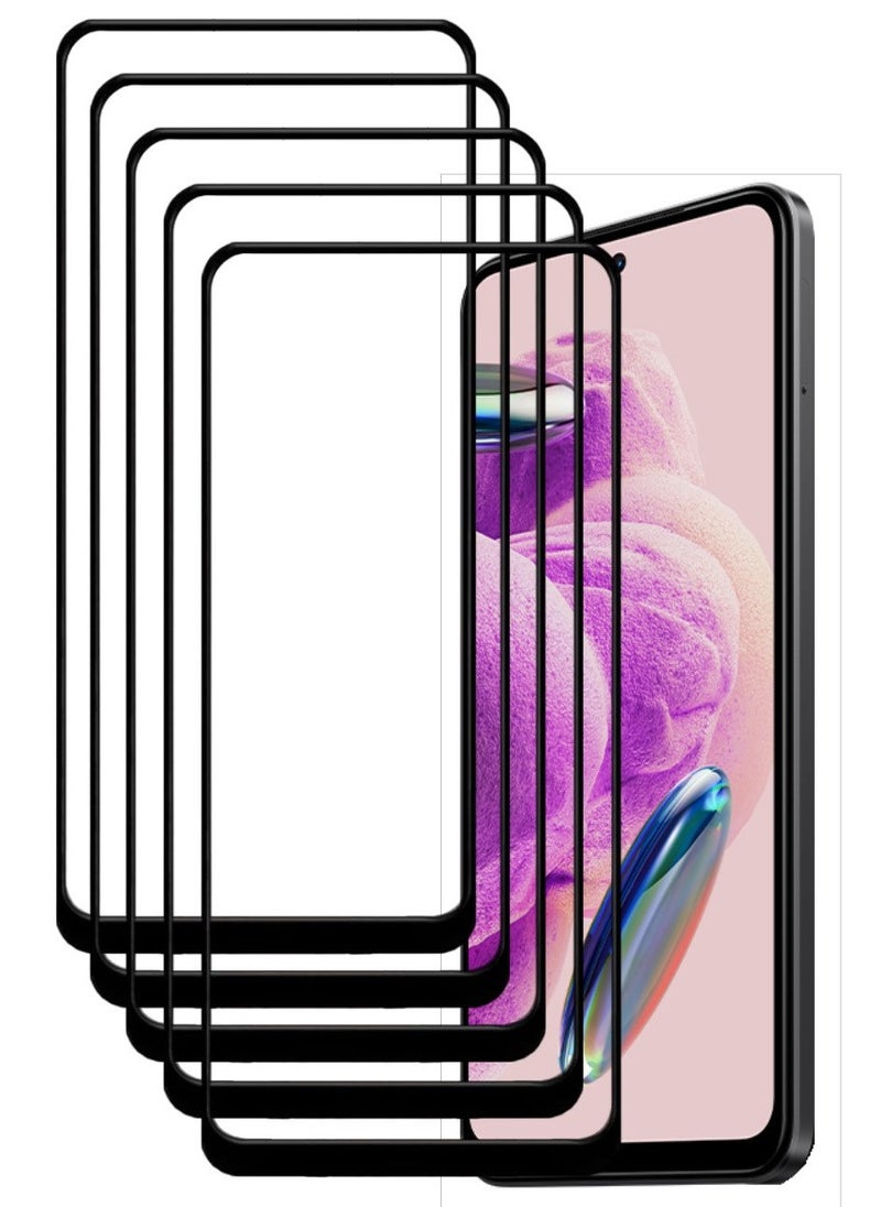 ACLIX 5 Pieces Antistatic ESD Dustproof Premium Quality High Definition Tempered Glass Screen Protector Designed For Xiaomi Redmi Note12S - Image 1