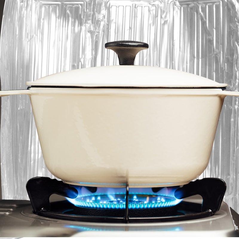 1pc Kitchen Oil Plate Damper Aluminum Foil Oil Heat-insulation Board Anti-splash Oil Baffle for Home ( ) - Image 4