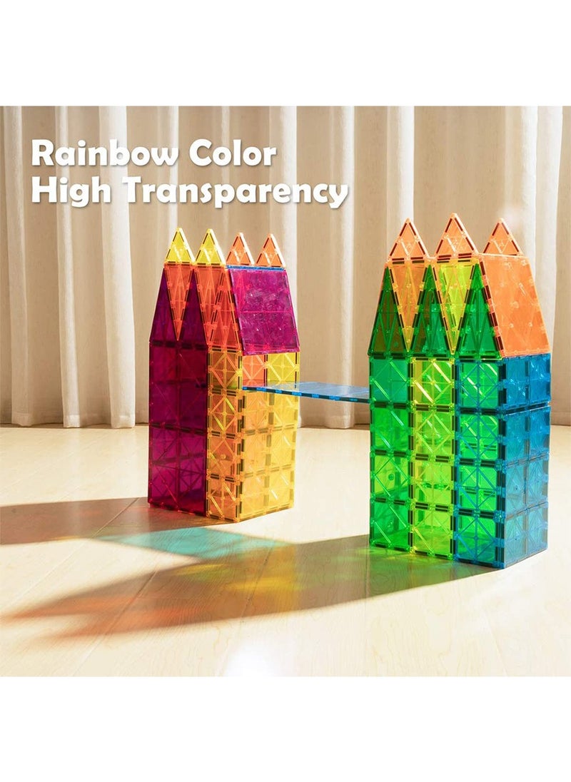 LEFAFA - Magnetic Building Blocks, 120pcs Kids Magnetic Tiles Building Sets, 3D  Building Blocks Construction Educational STEM Toys Gifts for Toddlers Boys Girls 3 4 5 6 7 8 9 10 + Year Old - Image 1