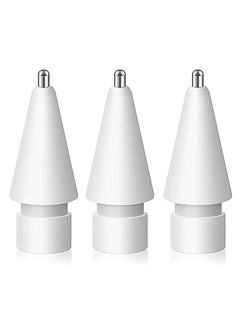 نصائح بديلة من 3 قطع لقلم Apple Pencil من الجيل الأول / الثاني ، مطورة ذات النقاط الرفيعة والعالية الحساسية لقلم رصاص من Apple ، طرف قلم تحكم دقيق بدون ضوضاء لقلم Apple Pencil