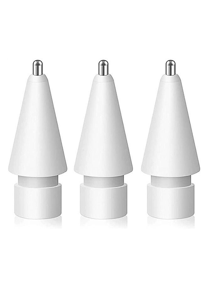 ماركة غير محددة - نصائح بديلة من 3 قطع لقلم Apple Pencil من الجيل الأول / الثاني ، مطورة ذات النقاط الرفيعة والعالية الحساسية لقلم رصاص من Apple ، طرف قلم تحكم دقيق بدون ضوضاء لقلم Apple Pencil - Image 1