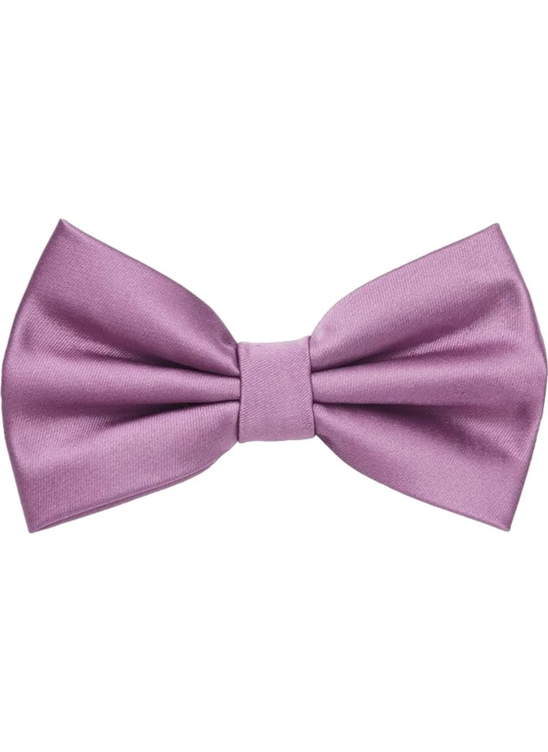 Trenderrs Men's Solid Color Satin Bow Tie  - Image 2