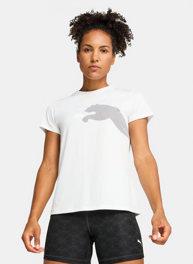 PUMA Women Tad Big Logo Tee - Image 1