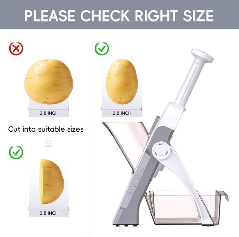 SupMaKin Safe Mandoline Slicer & Vegetable Chopper Replacement for ONCE FOR ALL DASH JS01 - Image 5