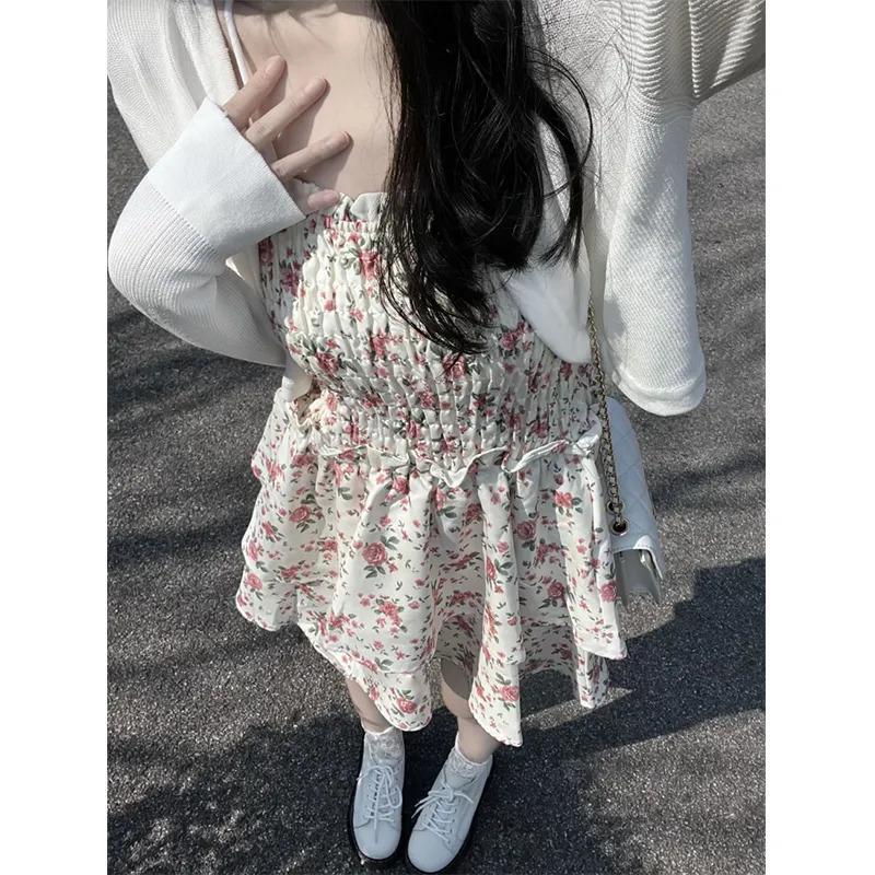 2024 Summer Floral Dress  Knit Cardigan Set for Women Cardigan Jacket  - Image 2