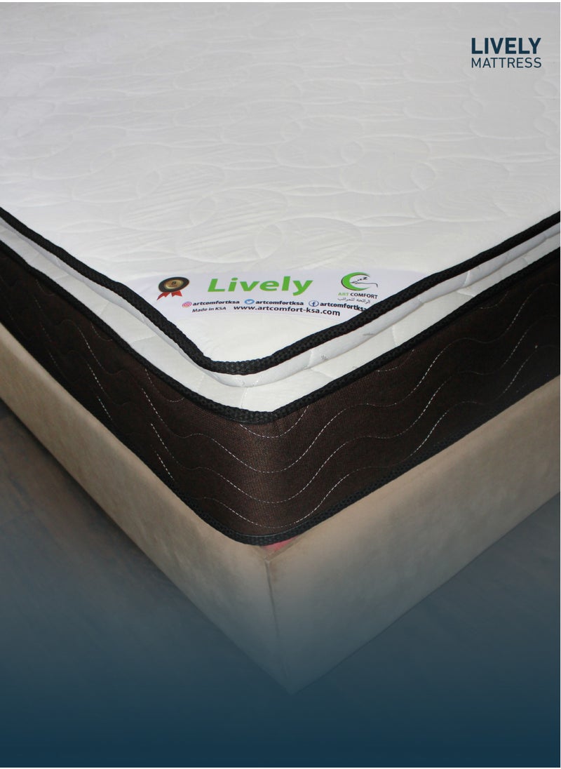 Art Comfort - Lively | Single -size mattress with a 29 cm height, crafted from high-quality materials to provide exceptional comfort, perfect body support, and a relaxing sleep experience, measuring 190x90 cm. - Image 1
