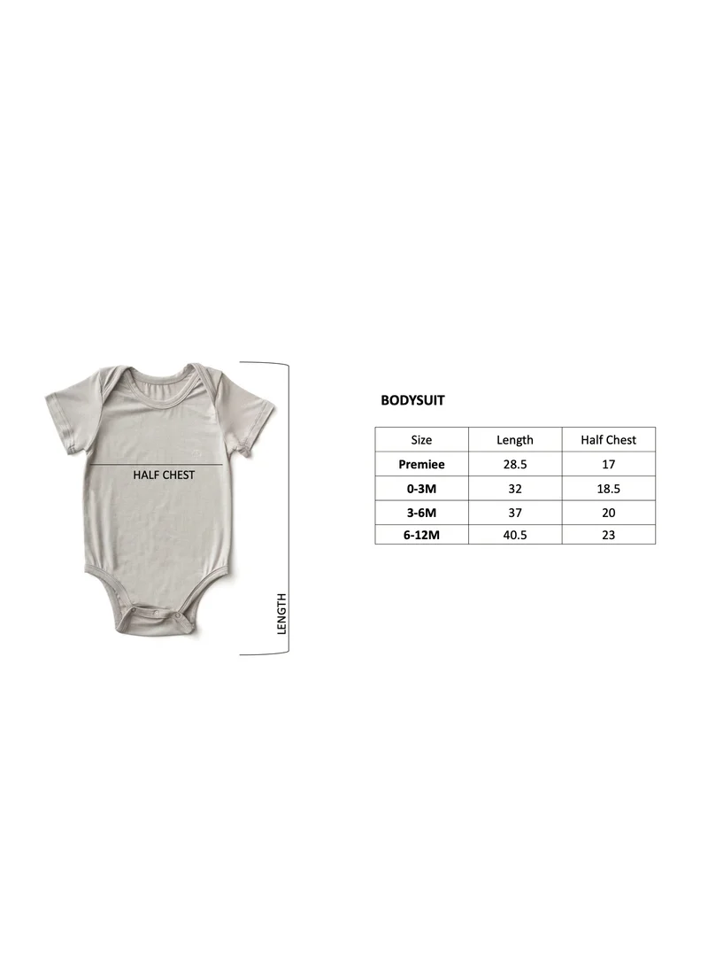 Anvi Baby Organic Bamboo Spandex Bodysuit- White Preemie to 3kg