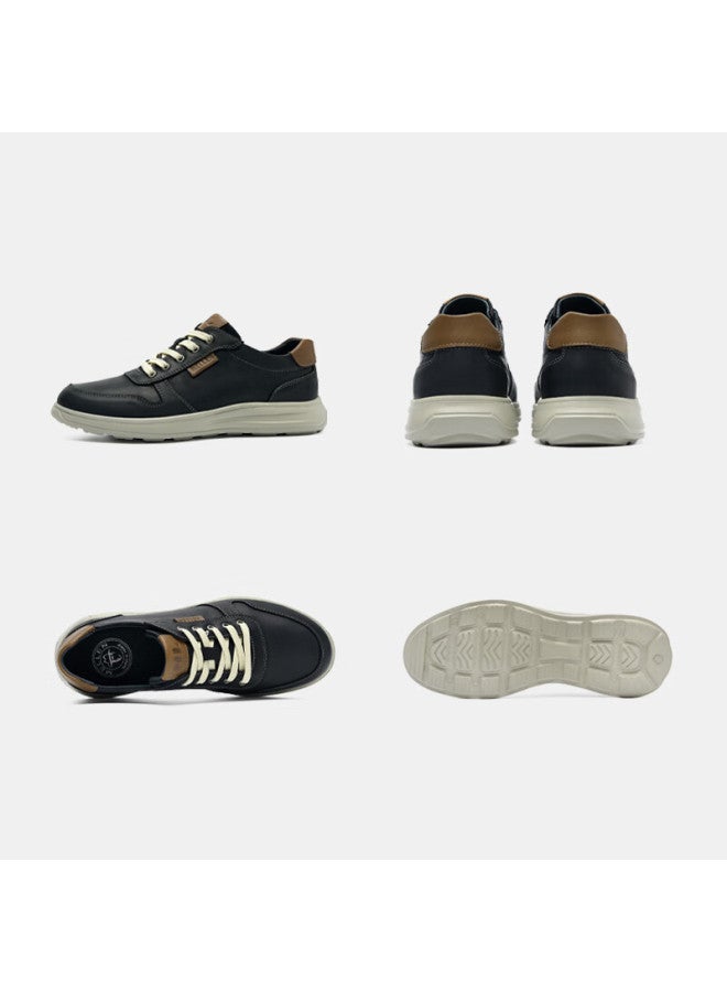 Mellen Retro Trendy Color-block Comfortable Wear-resistant Breathable Casual Sneakers For Men Ms767591 Black Size 44 - Image 3