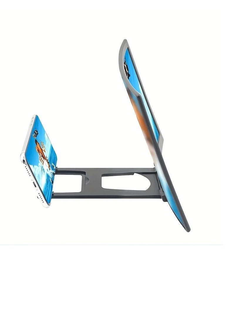 AROAQ Phone Screen Magnifier, Portable Mobile Phone Curved Screen Amplifier, Durable Hd Large Phone Pull Out Screen Magnifier, High Definition Screen Stand Magnifying Glass, (1pc, 14inch)  - Image 3
