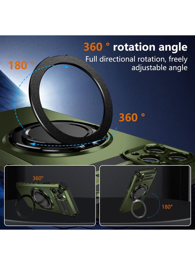 زبون جراب لهاتف iPhone 11 Pro Max مع حامل مغناطيسي دوار - Image 4