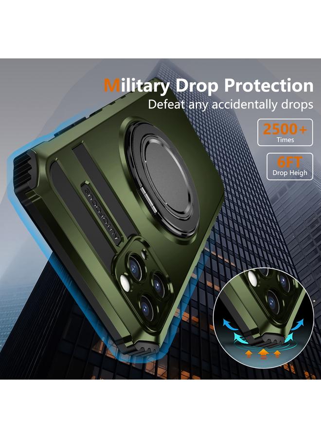 زبون جراب لهاتف iPhone 11 Pro Max مع حامل مغناطيسي دوار - Image 3