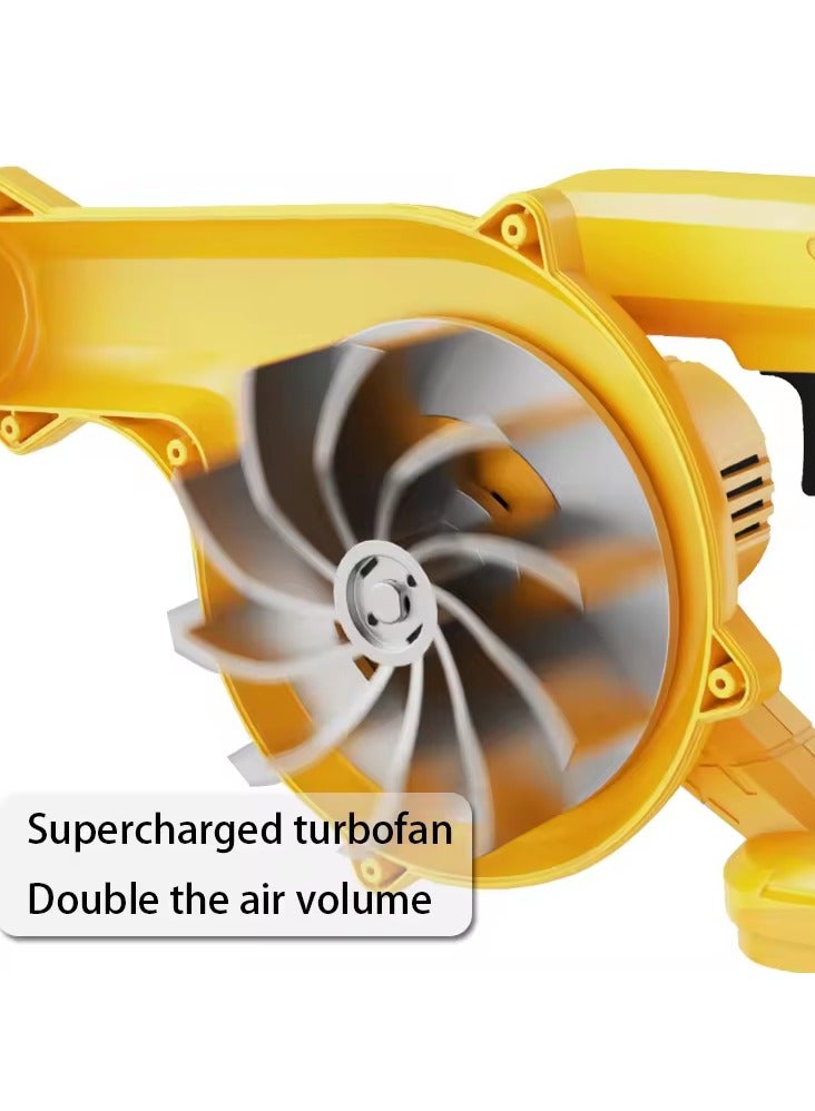 منفاخ أوراق لاسلكي، منفاخ أوراق لاسلكي مع بطارية وشاحن، منفاخ كهربائي محمول لرعاية الحديقة، الفناء، الثلج، نفخ الأوراق، الغبار - Image 2