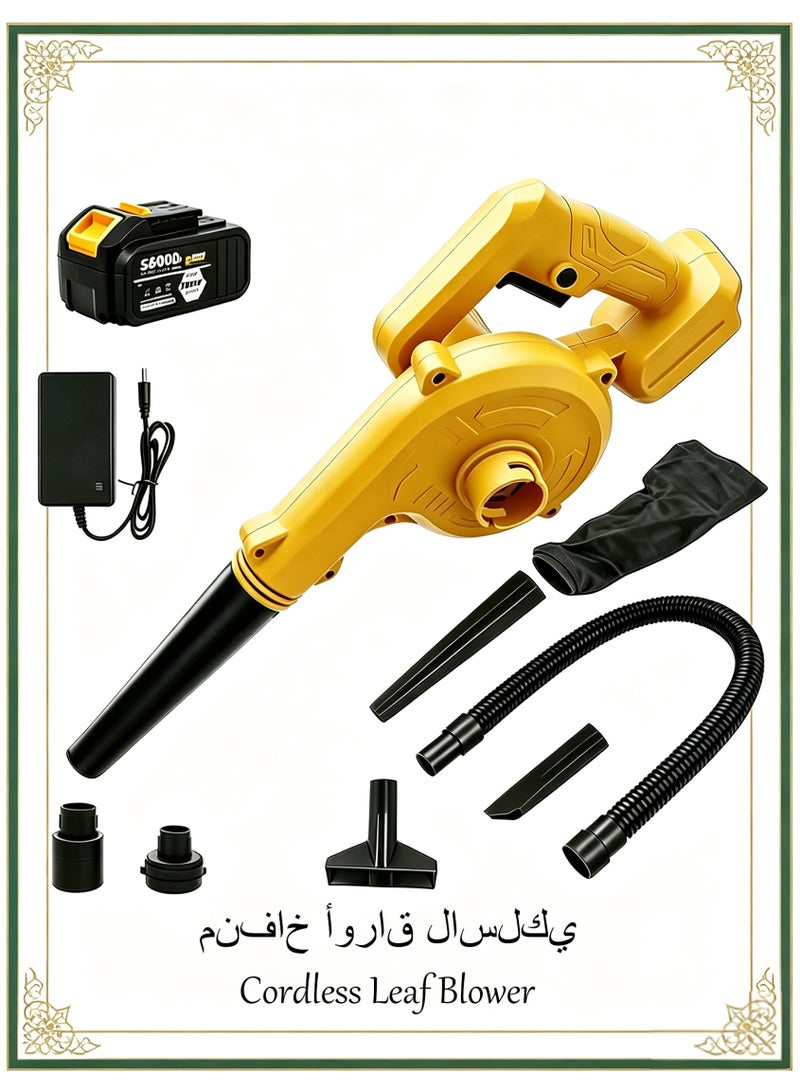 Cordless Leaf Blower, Leaf Blower Cordless with Battery and Charger,Handheld Electric Blowers for Lawn Care, Patio, Snow, Blowing Leaves, Dust - Image 1