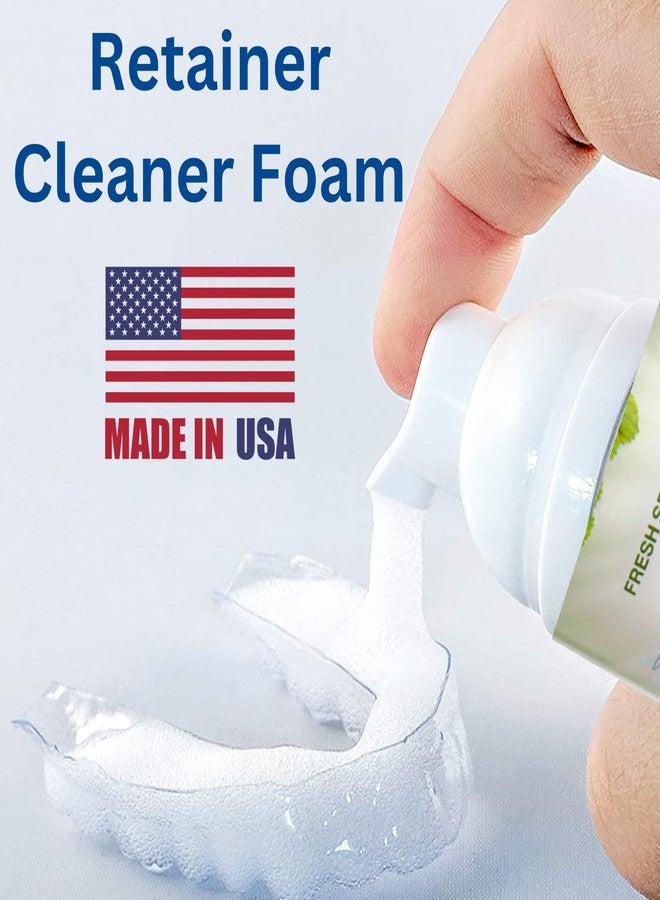 Bleachbright Retainer Cleaner & Aligner Cleaner FoamBright + Travel Retainer Case Kit | Great for Invisalign Aligners, Candid, Byte, Denture Cleaner | Whitens Teeth, Peroxide Free Oral Care | No Tablets Needed - Image 3