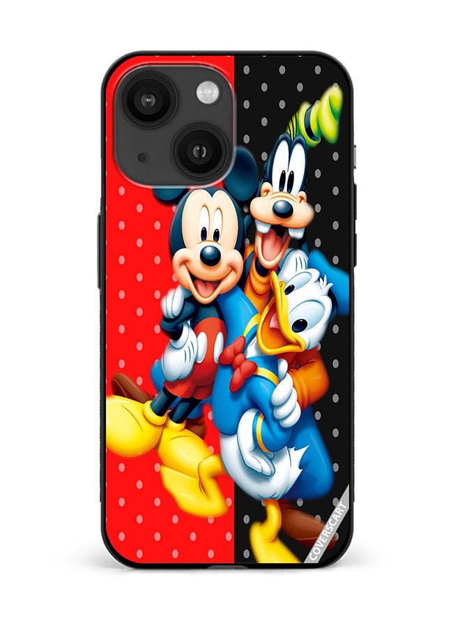 COVERSCART Protective Case Cover For Apple iPhone 14 Plus Mickey Mouse Goofy Donald Duck Design Multicolour