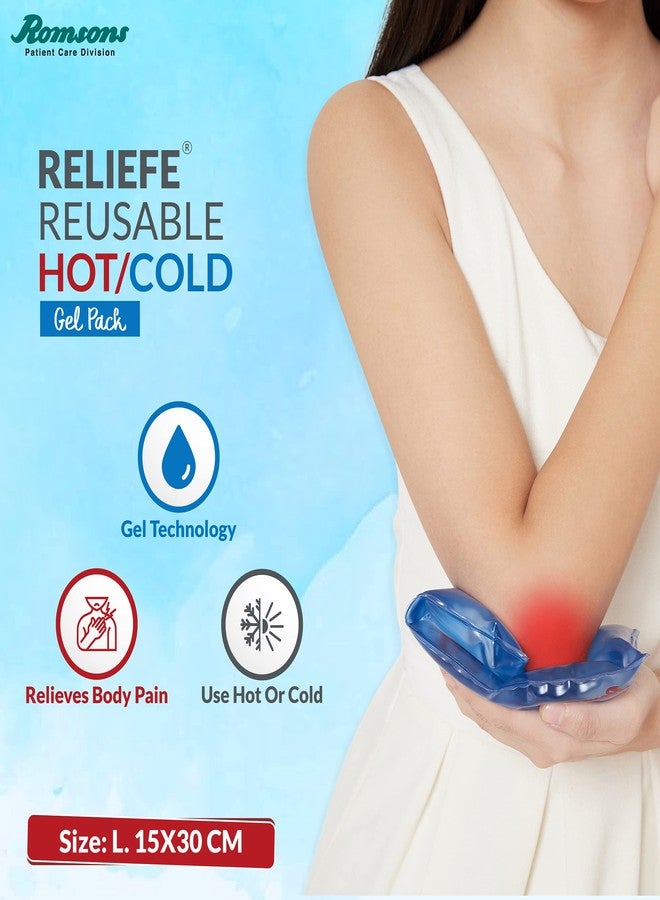 Romsons Reusable Hot & Cold Gel Ice Pack (Large) for Pain Relief – Soft & Flexible Gel Pack for Shoulder, Knee, Back & Neck Injuries - Image 4
