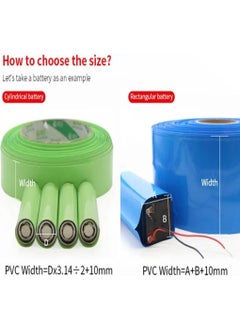 Hobi Mekatronik Hobby Mechatronics 40X0.10 18650 Battery PVC Shrink Coating TUBE (100CM)  - Image 2