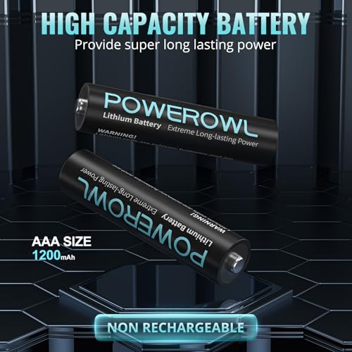 POWEROWL Lithium Batteries AAA High Capacity Long Lasting, 1.5V Triple A Battery for High-Tech Devices - 24 Pack Non-Rechargeable - Image 2