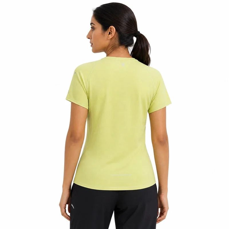 Anta yellow Advanced Running Women's Short-Sleeve T-Shirt for Women | Best Price UAE